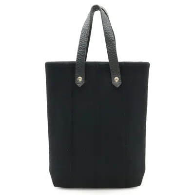 Pre-owned Hermes Black Wool Leather Handbag Shoulder Bag ()
