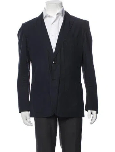 Pre-owned Hermes Blazer In Black/blue