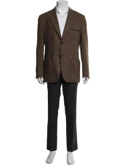 Pre-owned Hermes Blazer In Brown