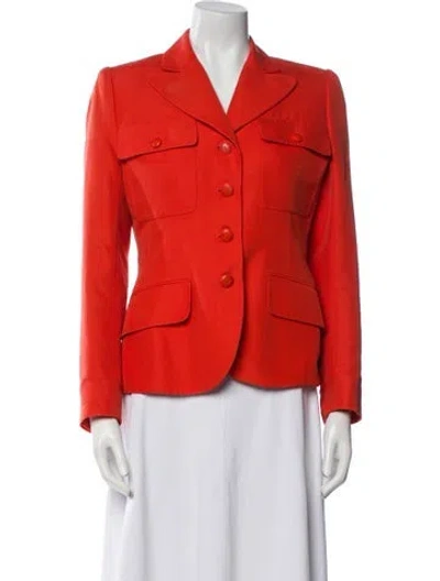 Pre-owned Hermes Blazer In Orange