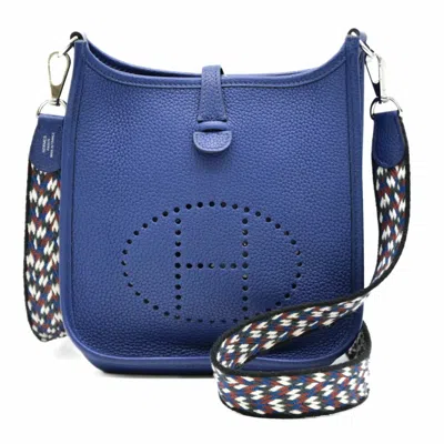 Pre-owned Hermes Bleu Saphir Shoulder Bag ()