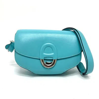Pre-owned Hermes Blue Blue Atoll Tadelakt Leather Handbag Shoulder Bag ()