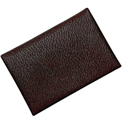 Pre-owned Hermes Blue Brown Leather Wallet (bi-fold) () In Multi