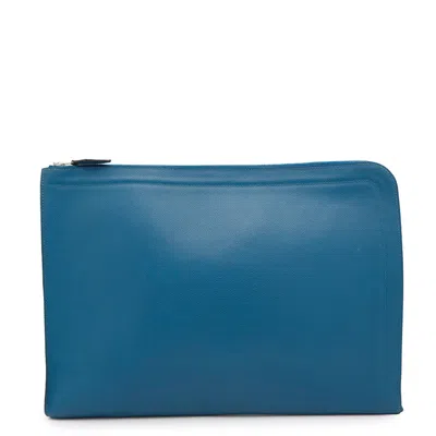 Pre-owned Hermes Blue Clutch Bag ()