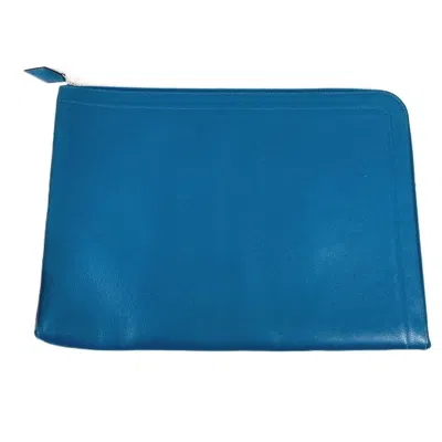 Pre-owned Hermes Blue Clutch Bag ()