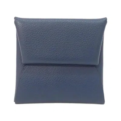 Pre-owned Hermes Blue Coin Purse/coin Case ()