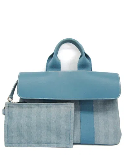 Hermes Hermès Blue Cotton
