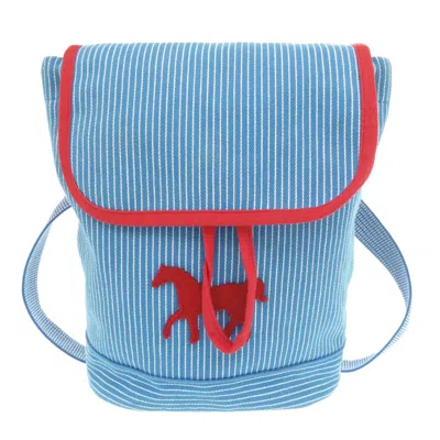 Pre-owned Hermes Blue Cotton Backpack ()