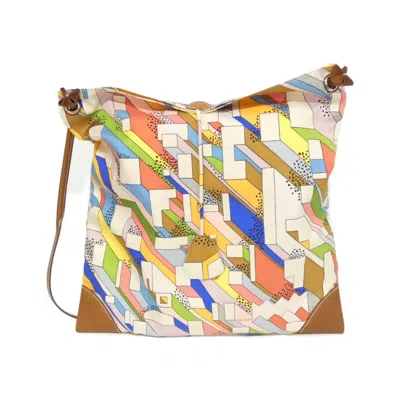 Pre-owned Hermes Blue Electric Fauve Jaune Silk Barenia Leather Shoulder Bag ()