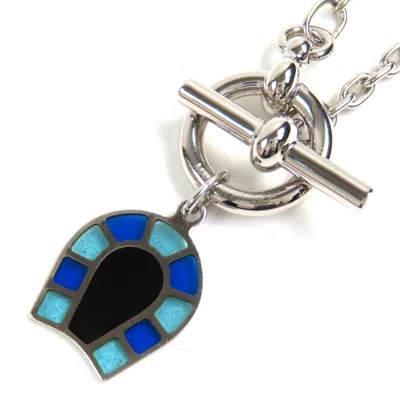 Pre-owned Hermes Blue Enamel Necklace ()