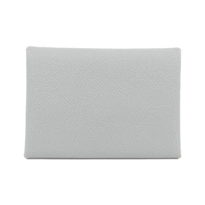 Pre-owned Hermes Blue Epsom Leather Coin Purse/coin Case ()