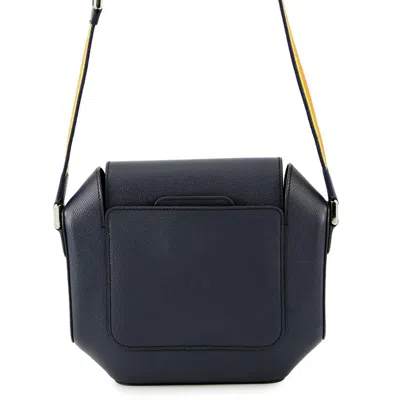 Pre-owned Hermes Blue Indigo Epsom Leather Shoulder Bag ()