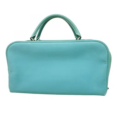 Pre-owned Hermes Blue Jean Epsom Leather Handbag ()