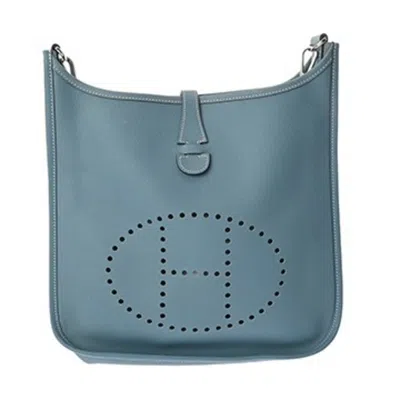 Pre-owned Hermes Blue Jean Epsom Leather Shoulder Bag ()