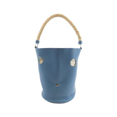 Pre-owned Hermes Blue Jean Taurillon Clemence Leather Shoulder Bag ()
