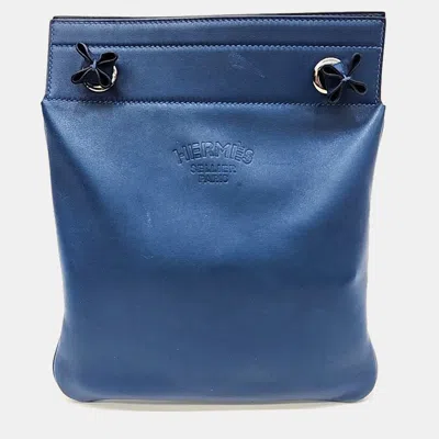 Pre-owned Hermes Blue Leather Aline Mini Bag