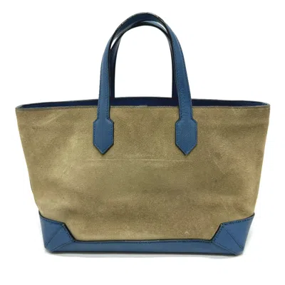 Pre-owned Hermes Blue Leather Tote Bag ()