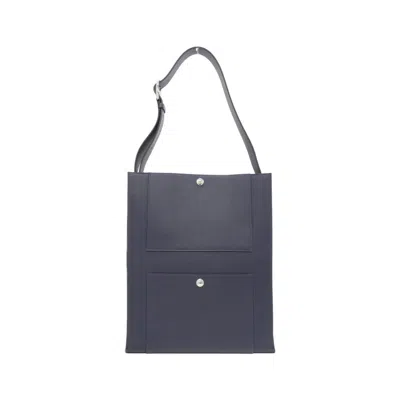 Pre-owned Hermes Blue Nuit Shoulder Bag ()