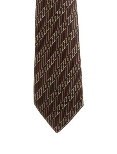 Pre-owned Hermes Blue Silk  Tie