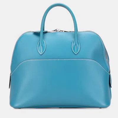 Pre-owned Hermes Blue Swift Bolide 1923 30