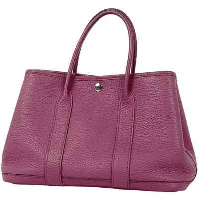 Pre-owned Hermes Bois De Rose Negonda Leather Tote Bag ()