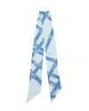 Hermes Hermès Bolduc Silk Twilly In Blue
