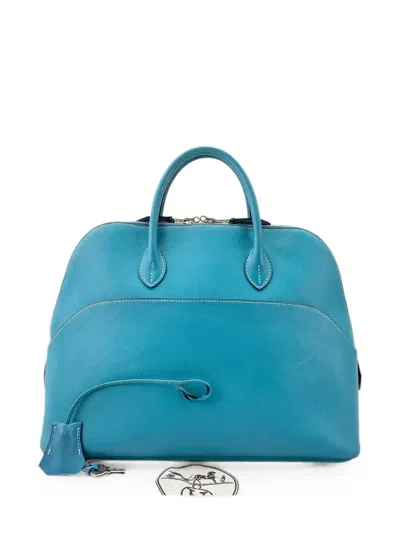 Hermes Bolide 1923 30 Tote Bag In Blue