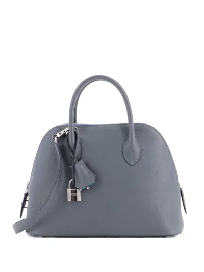 Pre-owned Hermes Bolide 1923 Bag Verso Evercolor 25 Satchel In Green