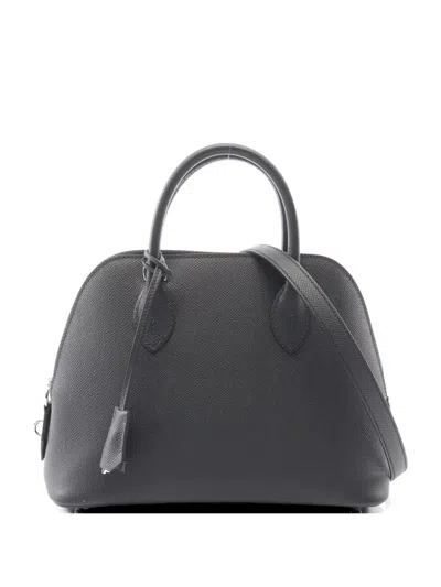 Pre-owned Hermes Bolide 1923 Handbag In Black