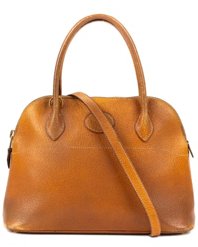Pre-owned Hermes Bolide 2 Way Small Leather Shoulder Bag