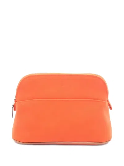Pre-owned Hermes Bolide 20 Pouch Bag In Orange