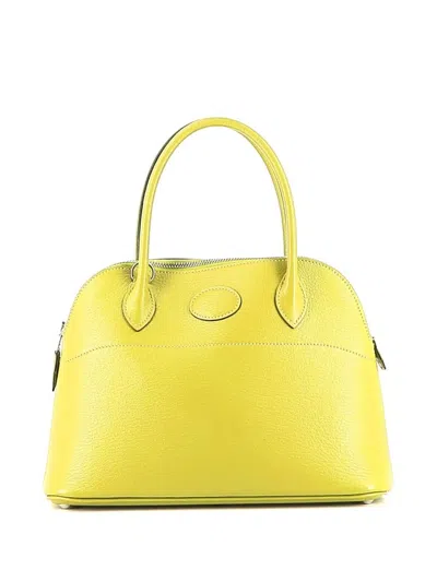 Pre-owned Hermes  Bolide 27 Two-way Bag In Yellow