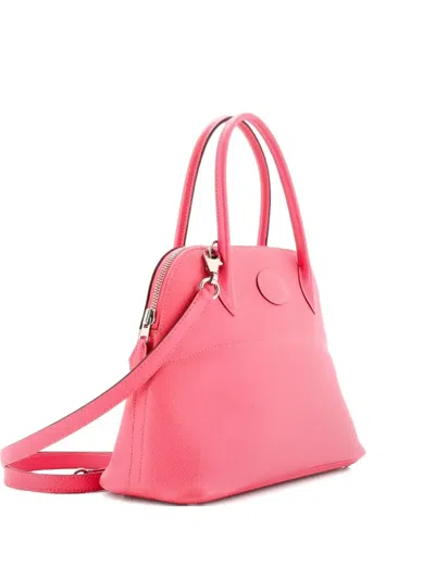Pre-owned Hermes Bolide Bag Epsom 27 Satchel In Pink