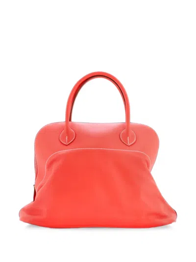 Pre-owned Hermes Bolide Bag Sikkim Relax 35 Satchel In Pink