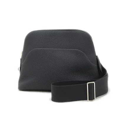 Pre-owned Hermes Bolide Blue Nuit Togo Leather Shoulder Bag ()