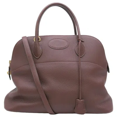 Hermes Bolide Leather Handbag () In Brown