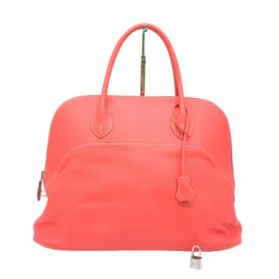 Hermes Bolide Leather Handbag () In Pink