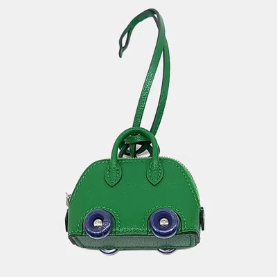 Pre-owned Hermes Bolide On Wheel Bag Charm In Green