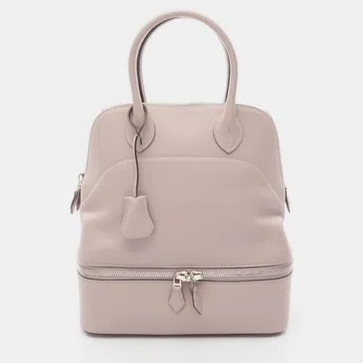Pre-owned Hermes Bolide Sucre Glycine Pink Swift Leather