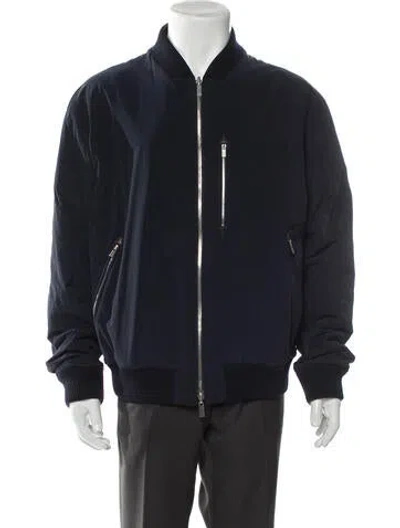 Pre-owned Hermes Bomber Jacket In Blue