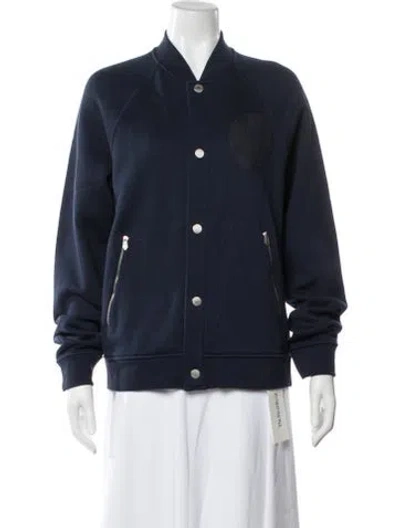 Pre-owned Hermes Bomber Jacket In Blue