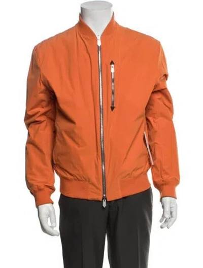 Pre-owned Hermes Bomber Jacket In Orange