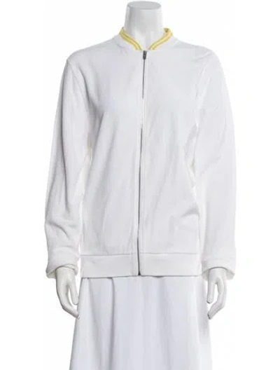 Pre-owned Hermes Bomber Jacket In White