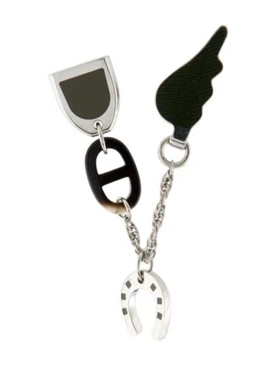 Pre-owned Hermes Bon Voyage Brooch In Multi