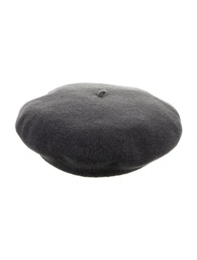 Pre-owned Hermes Bonnie Sailor Beret In Gray