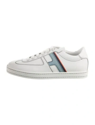 Pre-owned Hermes Boomerang Sneakers In White