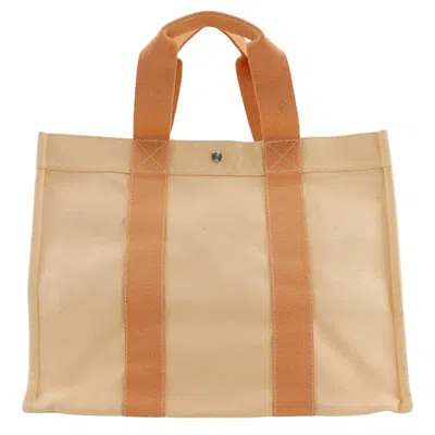 Pre-owned Hermes Bora Bora Orange Canvas Tote Bag ()