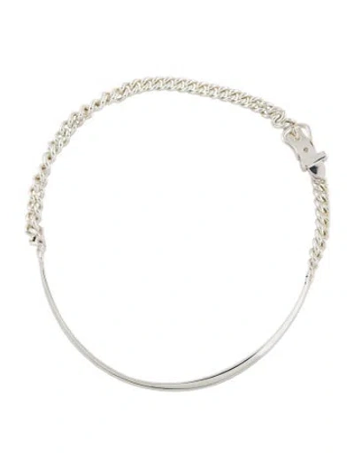 Pre-owned Hermes Boucle Sellier Inflexible Necklace, Small Model, 15.5" In Multi