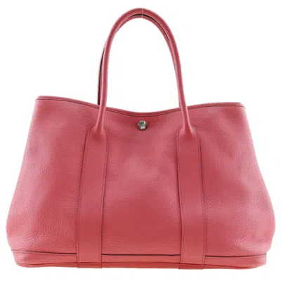 Pre-owned Hermes Bougainvillier Country Leather Tote Bag ()