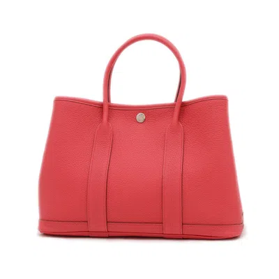 Pre-owned Hermes Bougainvillier Negonda Leather Tote Bag () In Purple